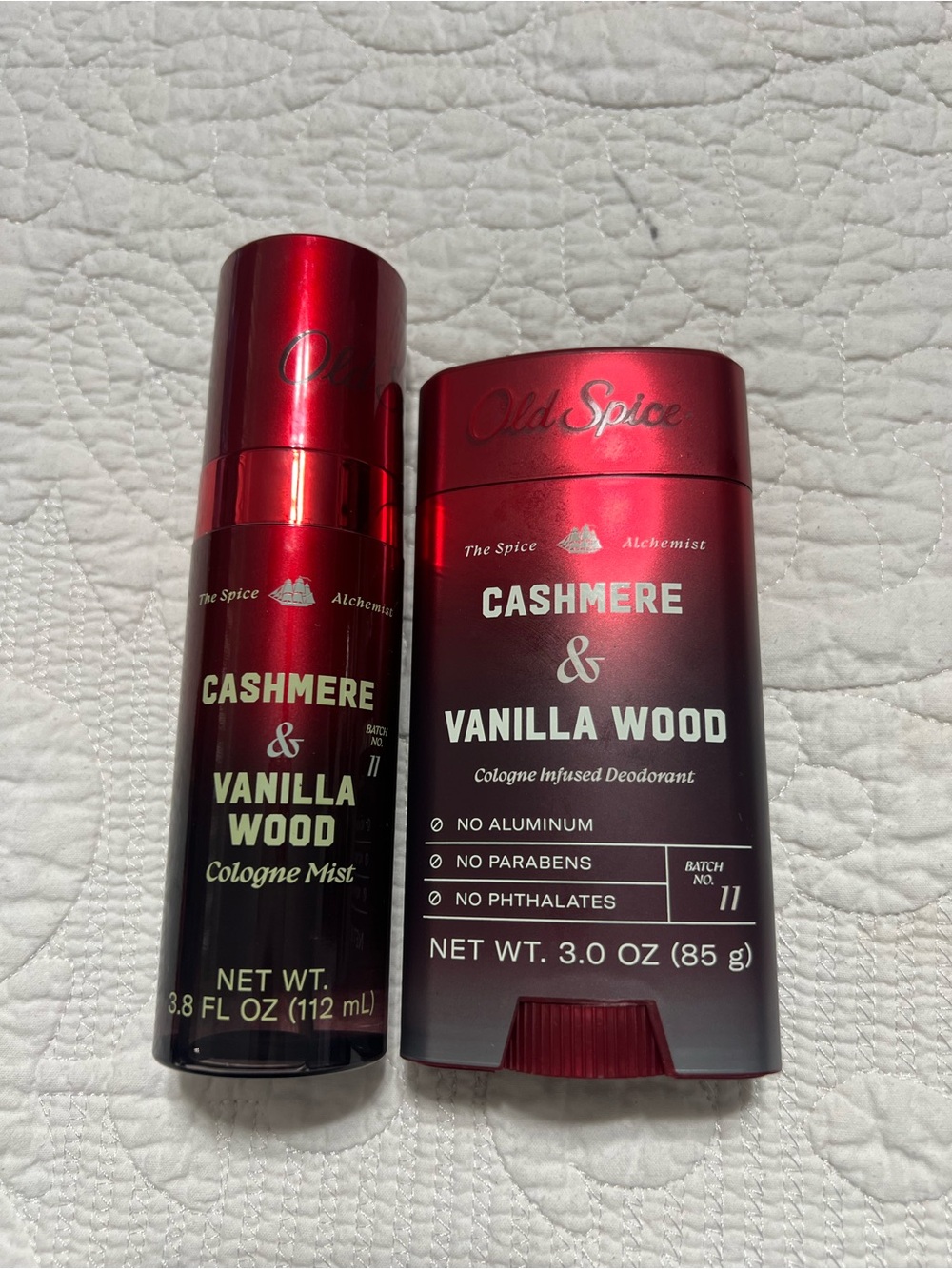 Old Spice Cologne Mist And Deodorant for Men, Cashmere /Vanilla Wood, 3.8 fl oz